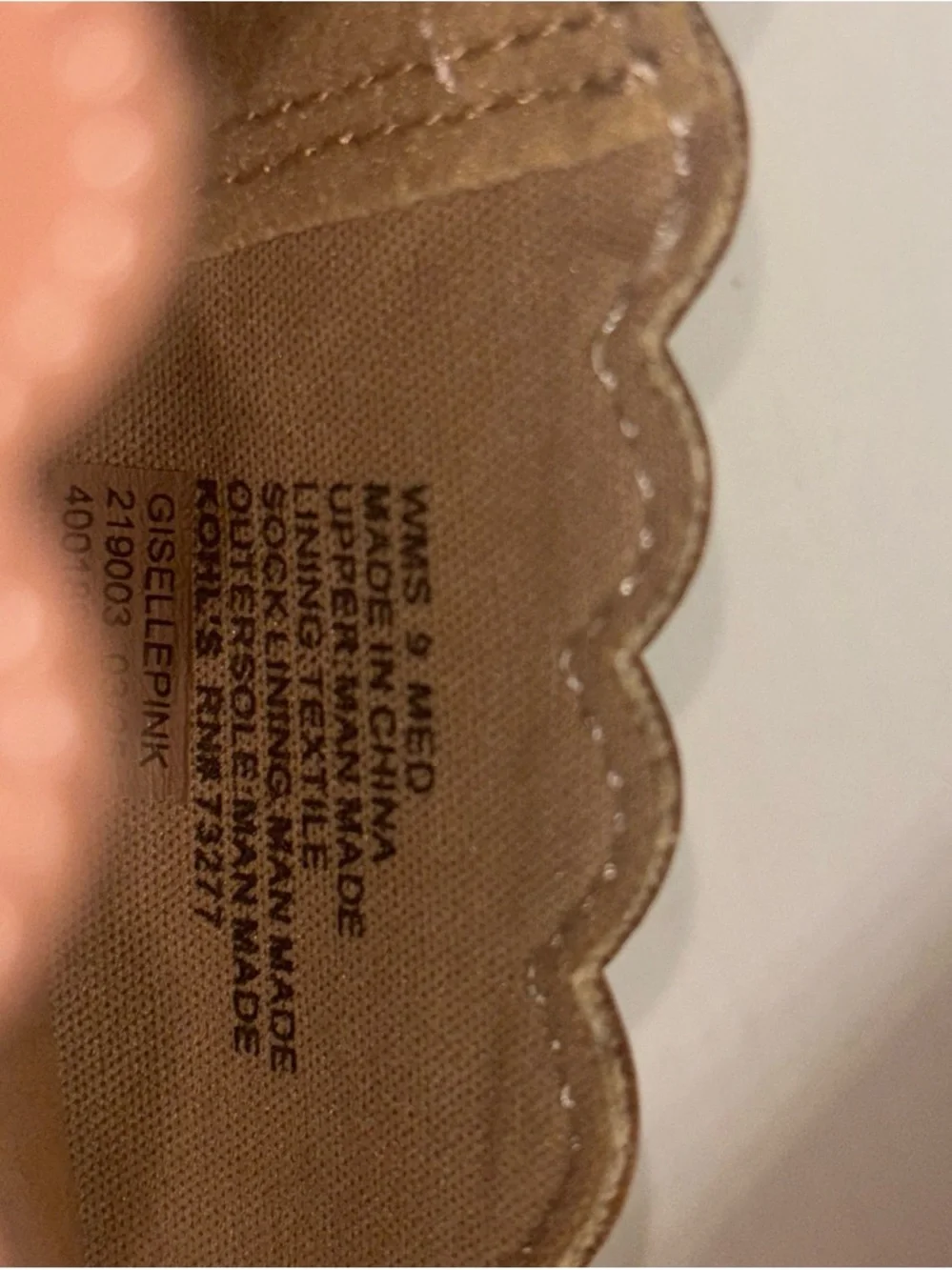 LC Lauren Conrad Blush Scalloped Ballet Flats